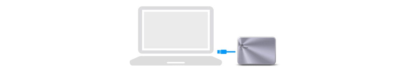 WD My Passport Ultra Metal podłączanie przez USB