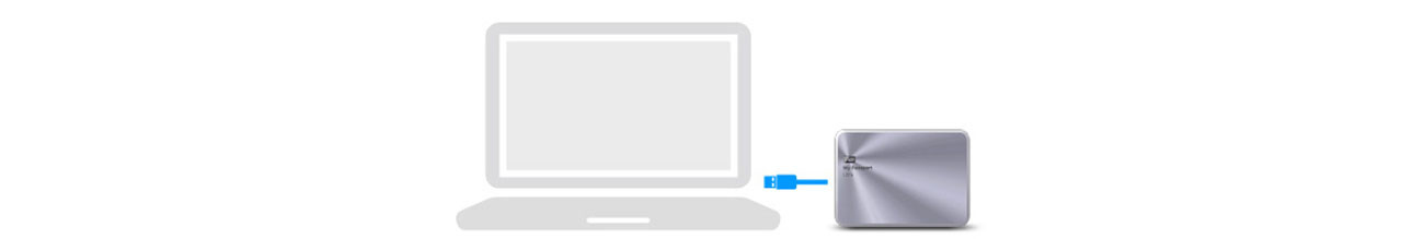 WD My Passport Ultra Metal podłączanie przez USB łatwa instalacja