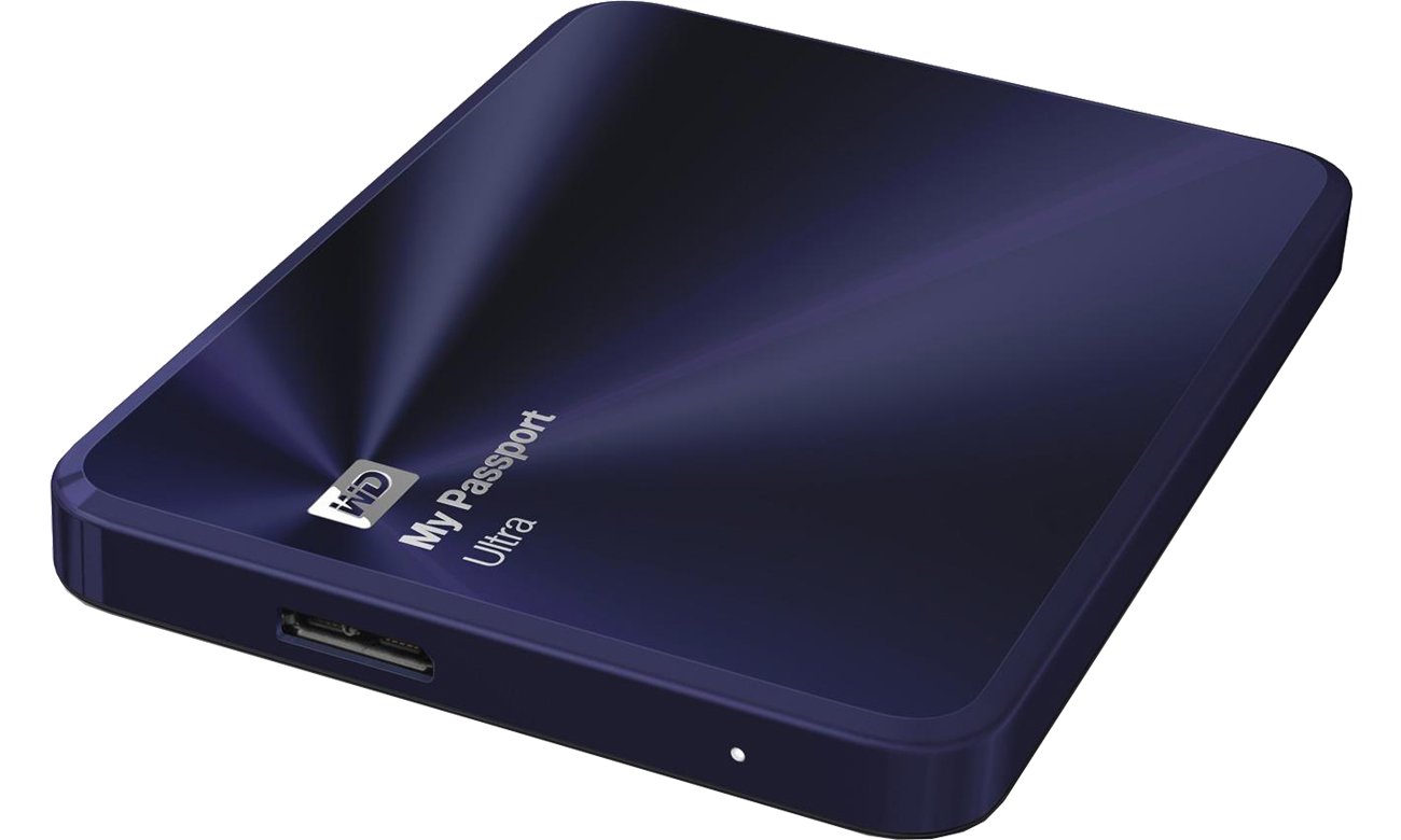 WD My Passport Ultra Metal widok z boku