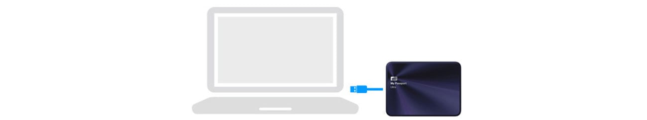 WD My Passport Ultra Metal podłączanie przez USB