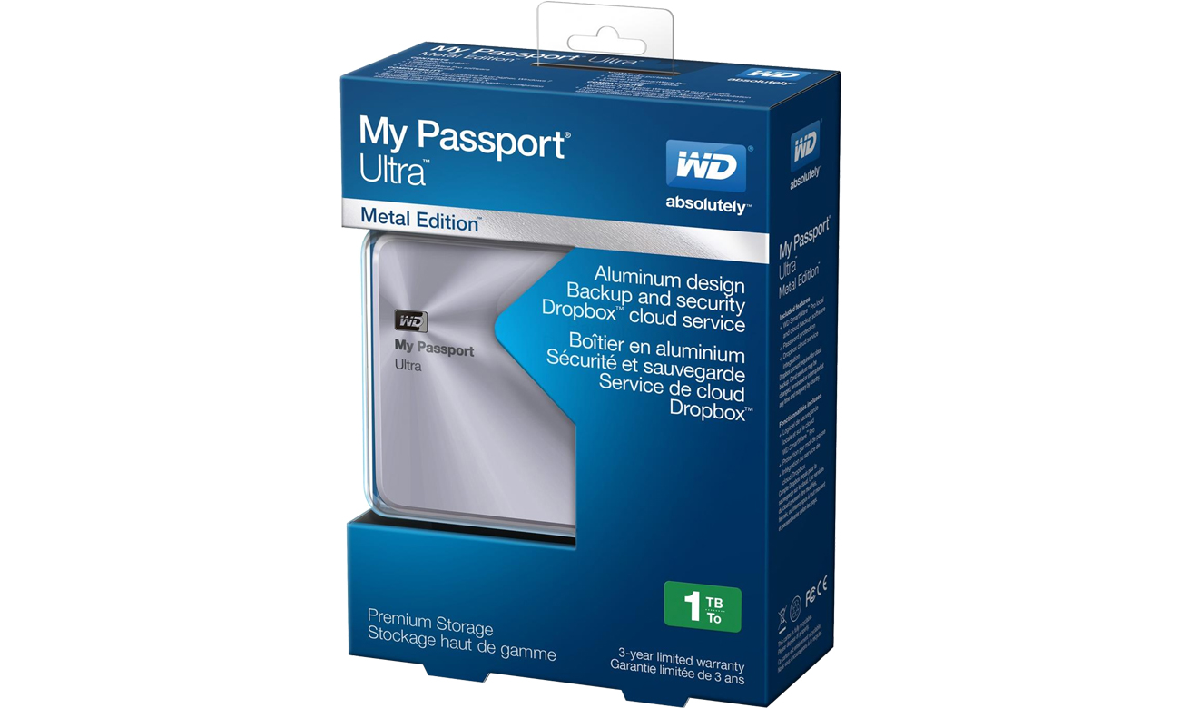 WD My Passport Ultra Metal opakowanie