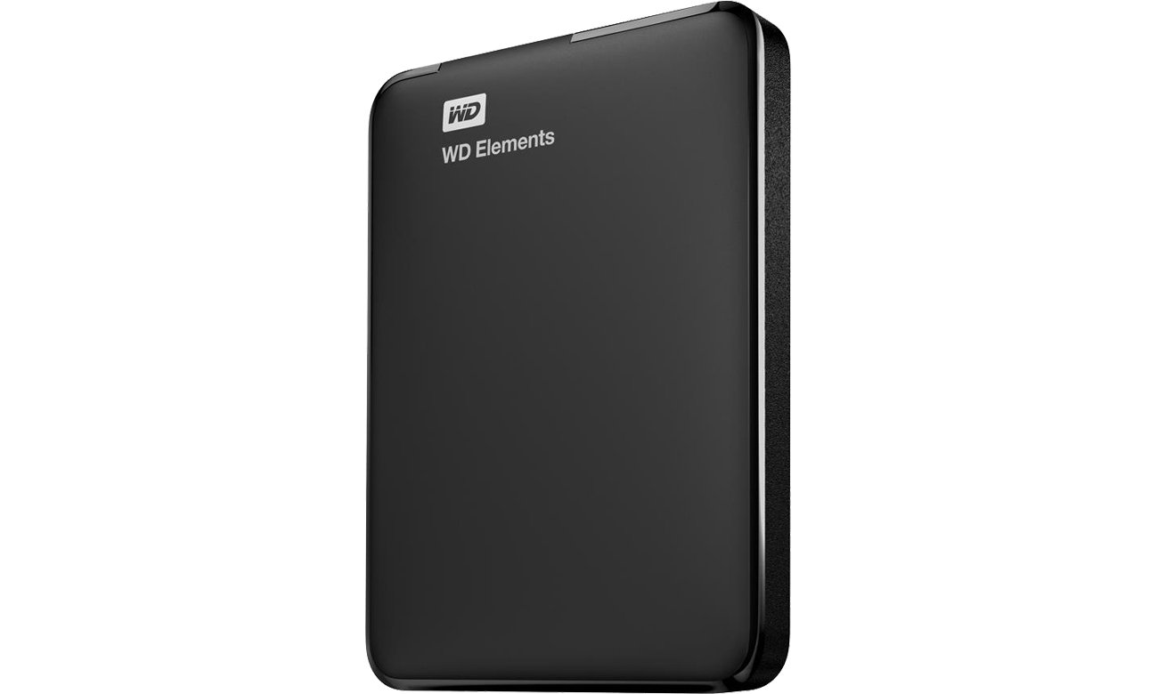 WD Elements Portable 3TB czarny widok z boku