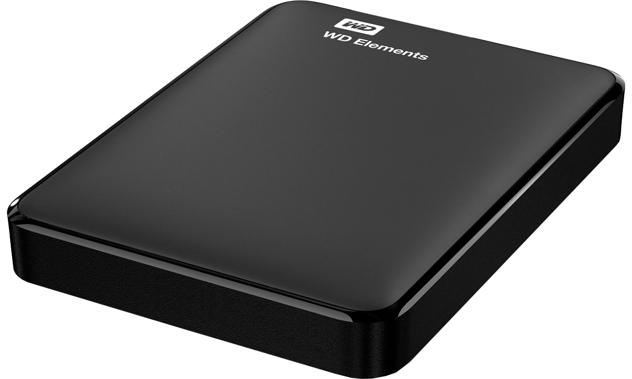 WD Elements Portable 3TB czarny widok od tyłu