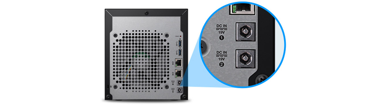 Dysk/macierz sieciowa WD My Cloud EX4100 - dwa porty zasilania