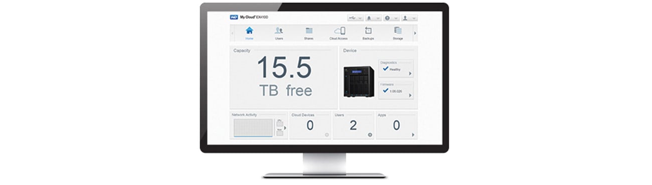 Dysk/macierz sieciowa WD My Cloud EX4100 - intuicyjby interfejs