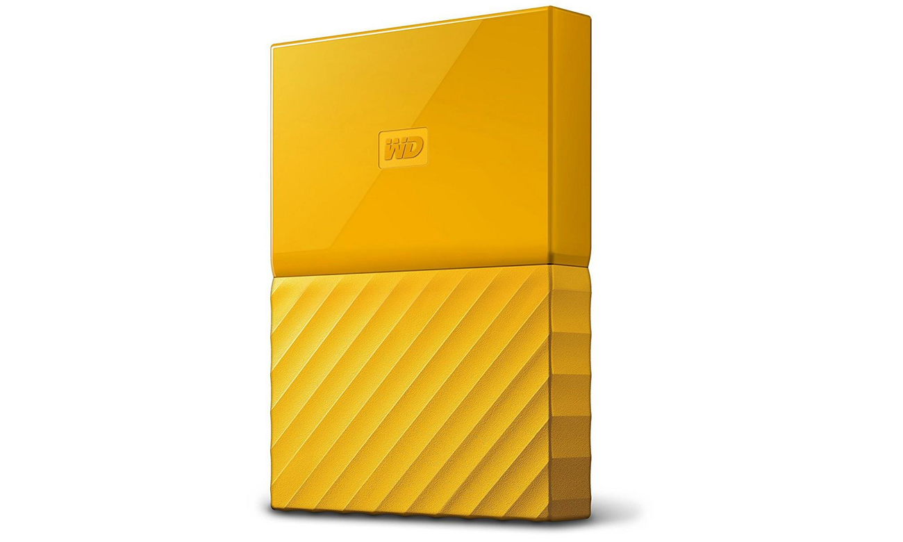 WD My Passport 4TB żółty USB 3.0 Widok Z Przodu