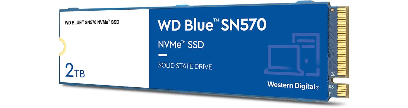 WD 2TB M.2 PCIe NVMe Blue SN570 WDS200T3B0C