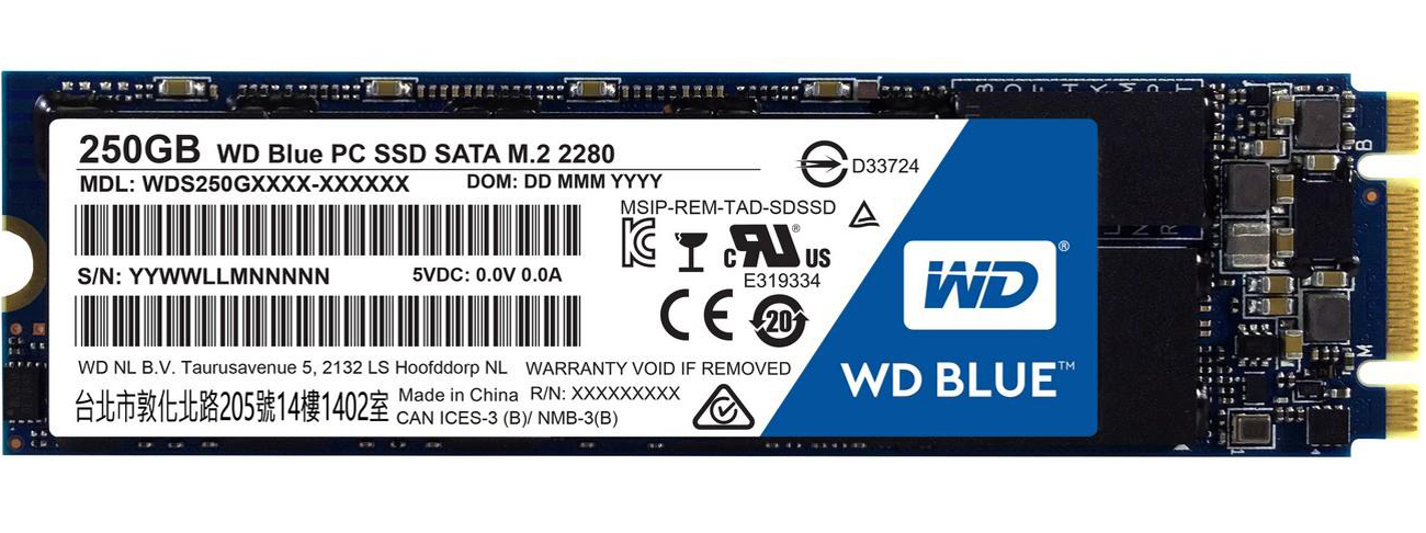 Dysk 250GB WD Blue SSD M.2 2280