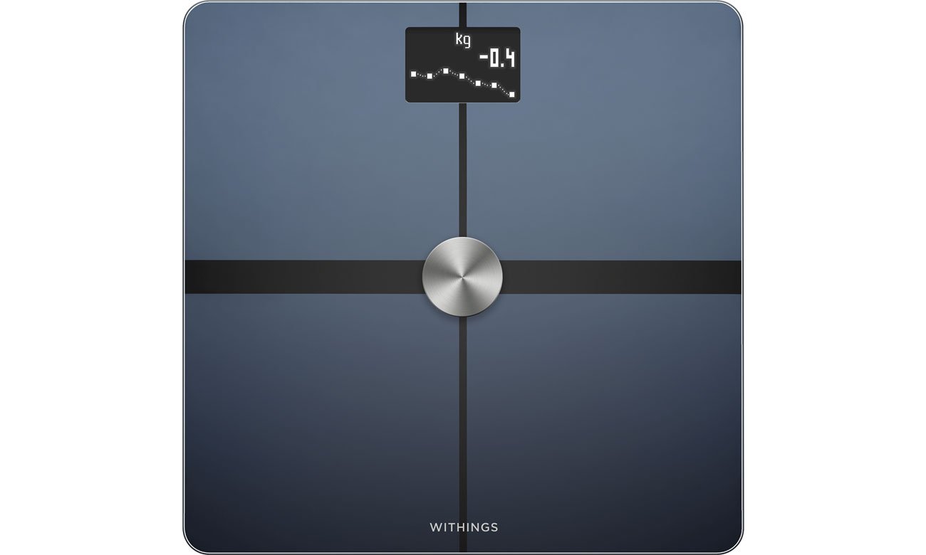 Inteligentna waga Withings Body+ Czarna - Widok od przodu