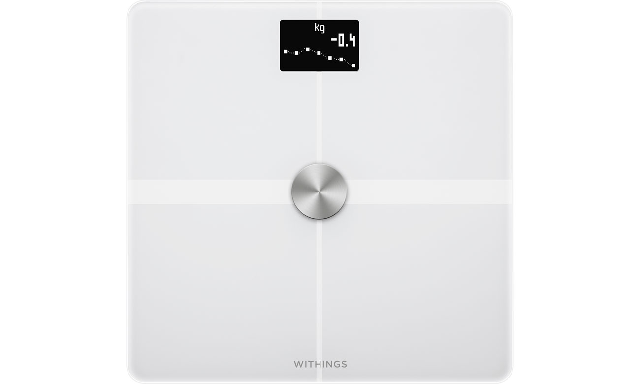 Inteligentna waga Withings Body+ Biała - Widok od przodu