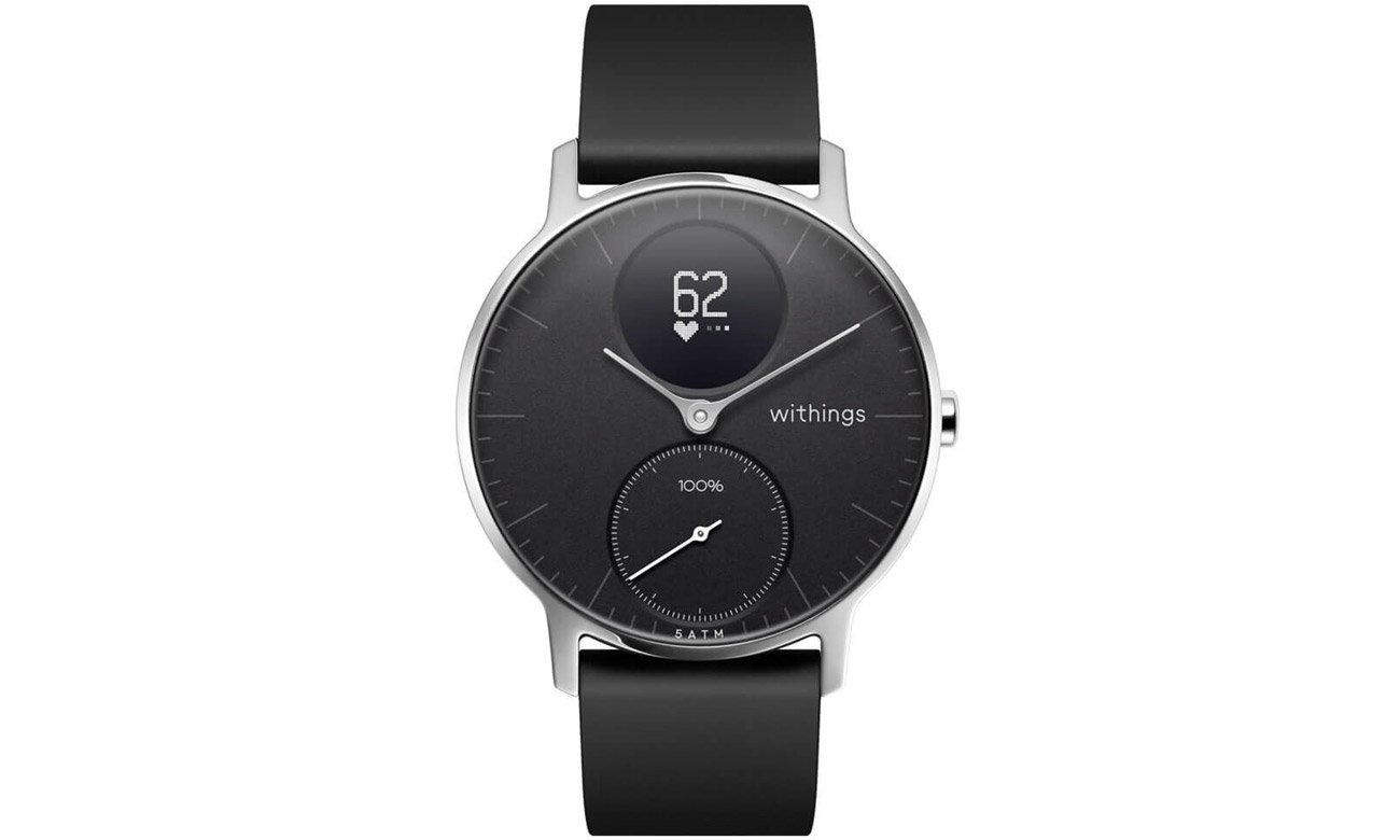 Inteligentny zegarek Withings Steel HR 36 mm Czarny
