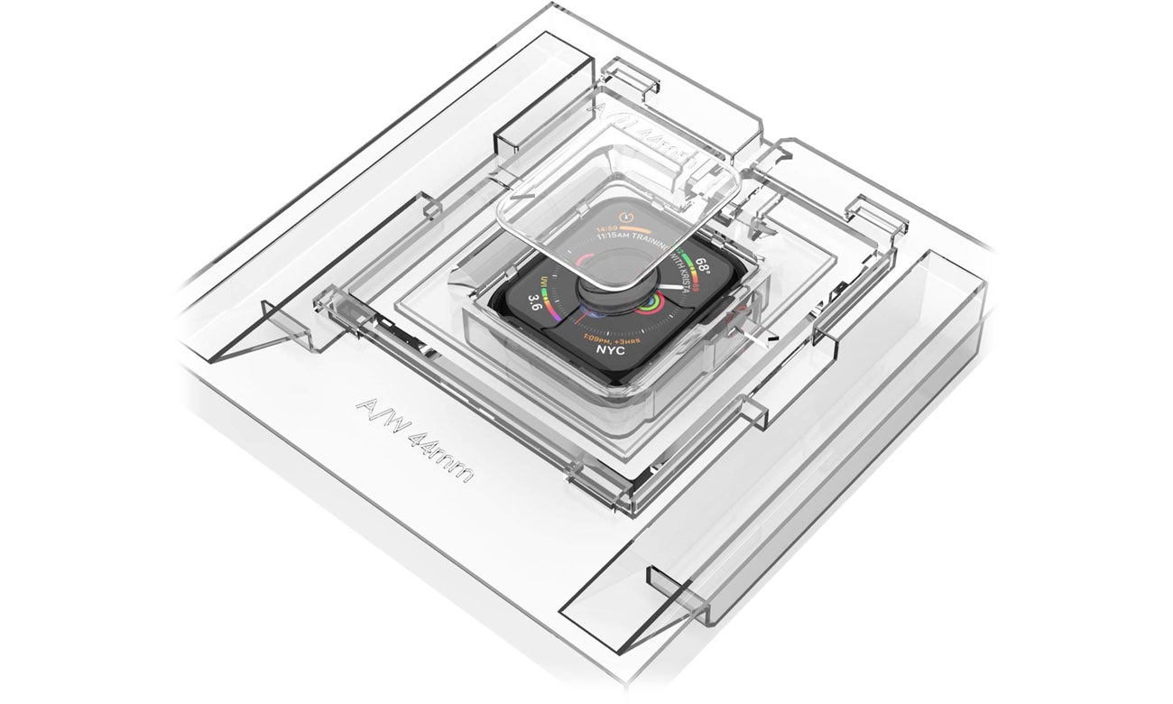 Whitestone Dome Glass do Apple Watch 4 Zestaw