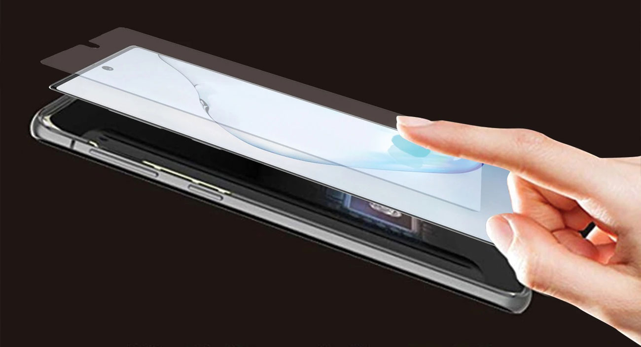 Whitestone Dome Glass Montaż na klej utwardzany UV