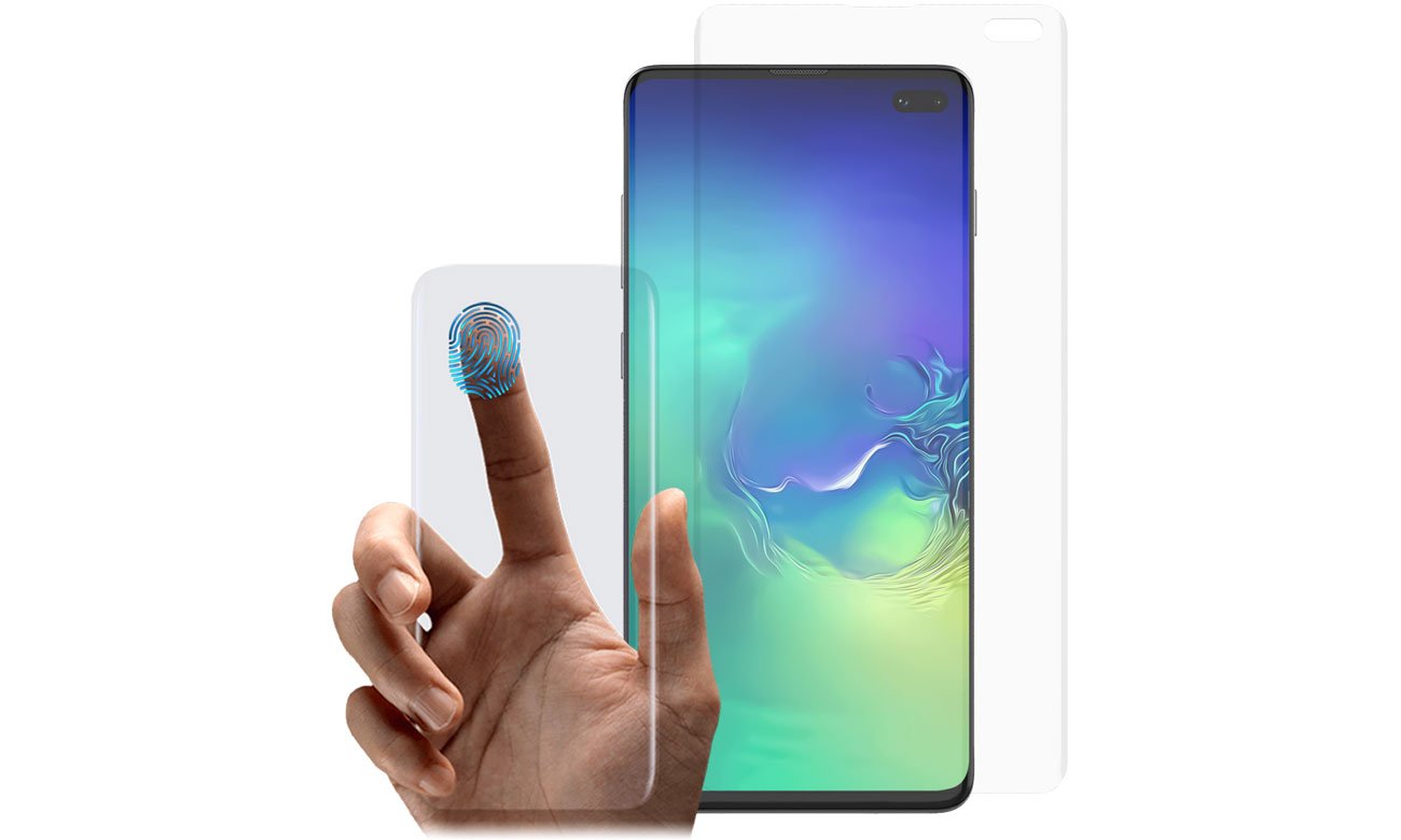 Whitestone Dome Glass Kompatybilność z czytnikiem Galaxy S10+