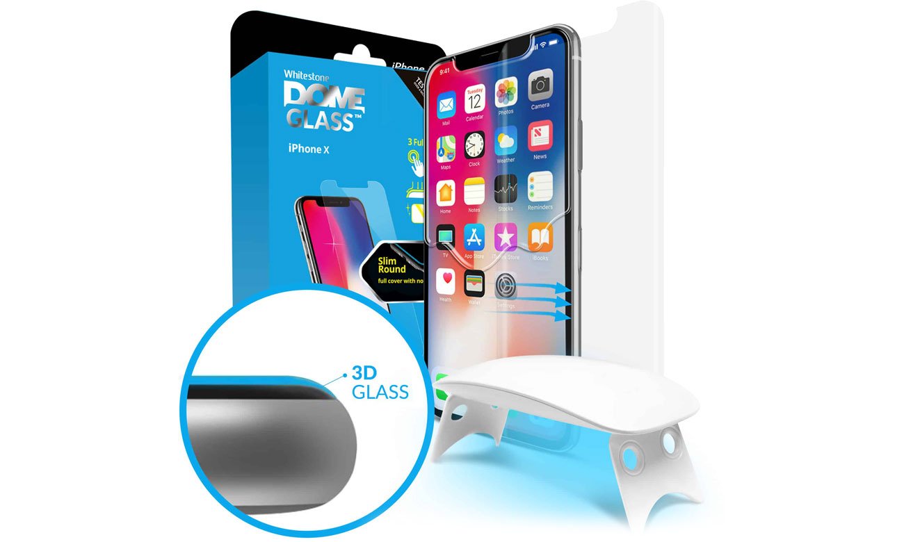 Szkło Hartowane Whitestone Dome Glass do iPhone X 8809365402366