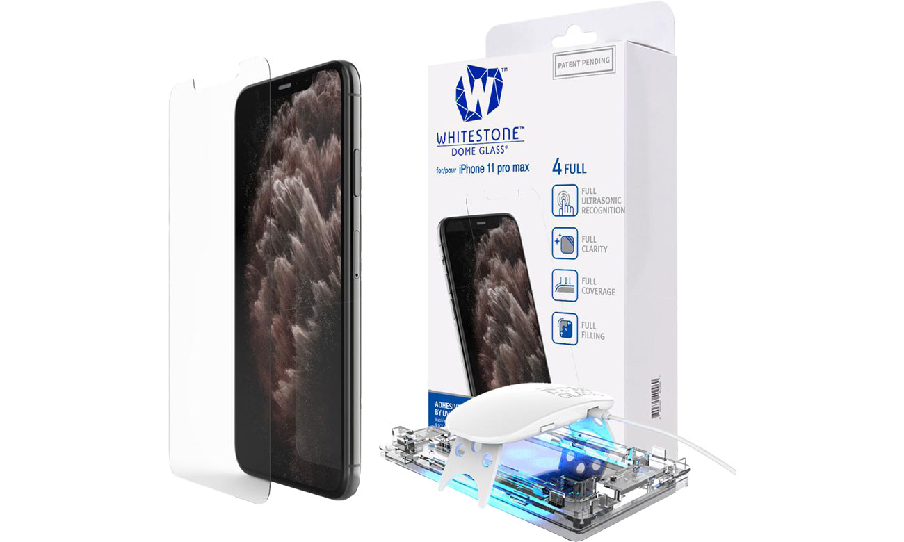 Szkło Hartowane Whitestone Dome Glass + UV do iPhone 11 Pro Max 8809365403820