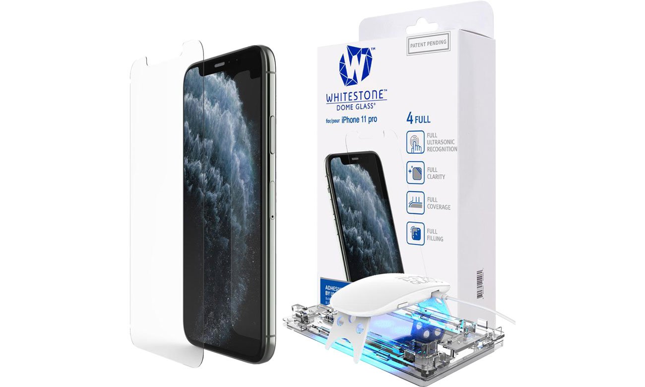 Szkło Hartowane Whitestone Dome Glass + UV do iPhone 11 Pro 8809365403813