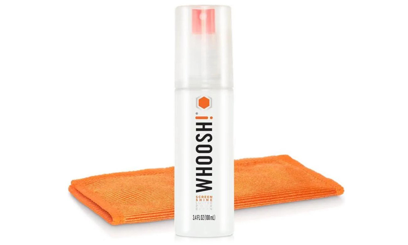 Spray zur Reinigung von Bildschirmen 100ml + Tuch Whoosh GO XL