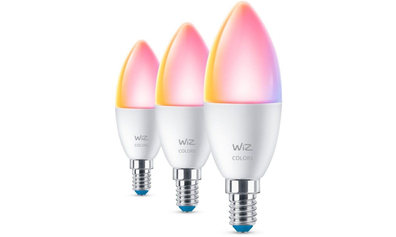 WiZ Wi-Fi BLE 40 W C37 E14 922-65 RGB 3CT/6