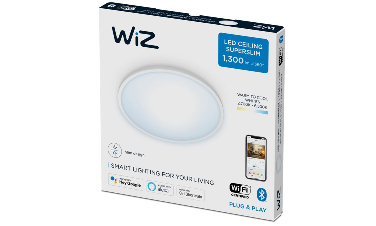 WiZ SuperSlim WiZ Ceiling lampa sufitowa