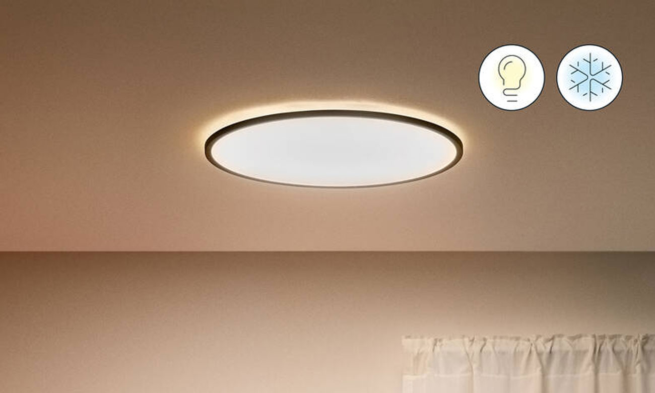 Inteligentna lampa WiZ SuperSlim Ceiling 22W B RD 27-65K TW
