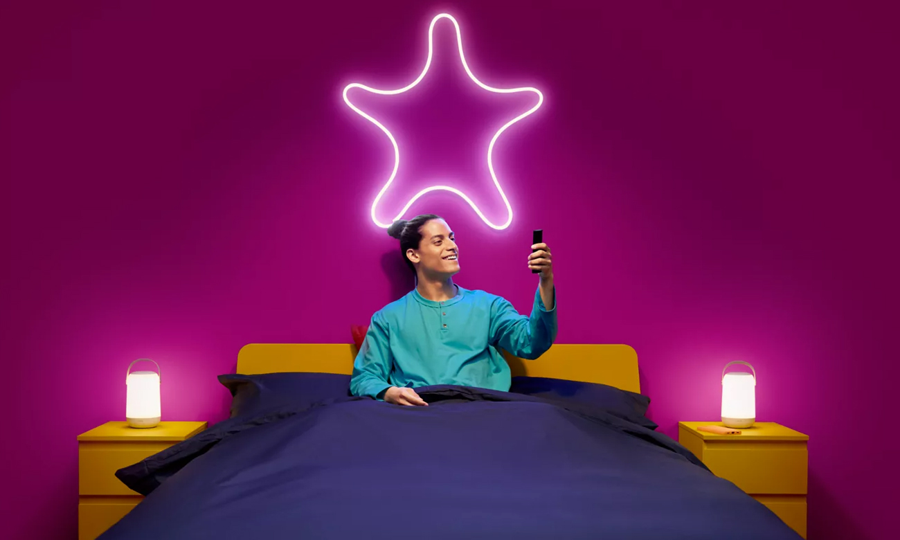Inteligentna taśma LED WiZ neon flex strip kształt gwiazdy