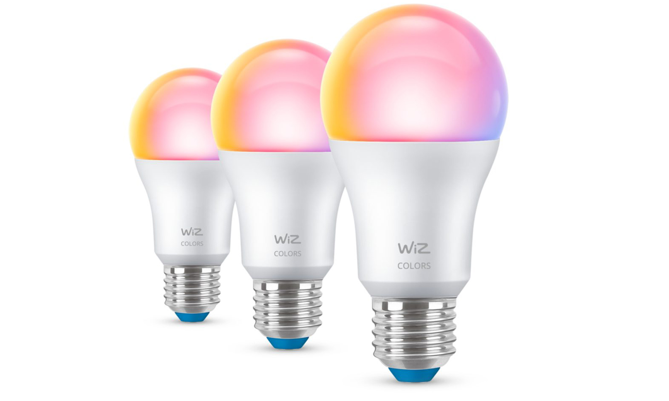 Inteligentna żarówka WiZ LED Wi-Fi BLE 60W A60 E27 RGB (3 szt.) - Zawartość zestawu