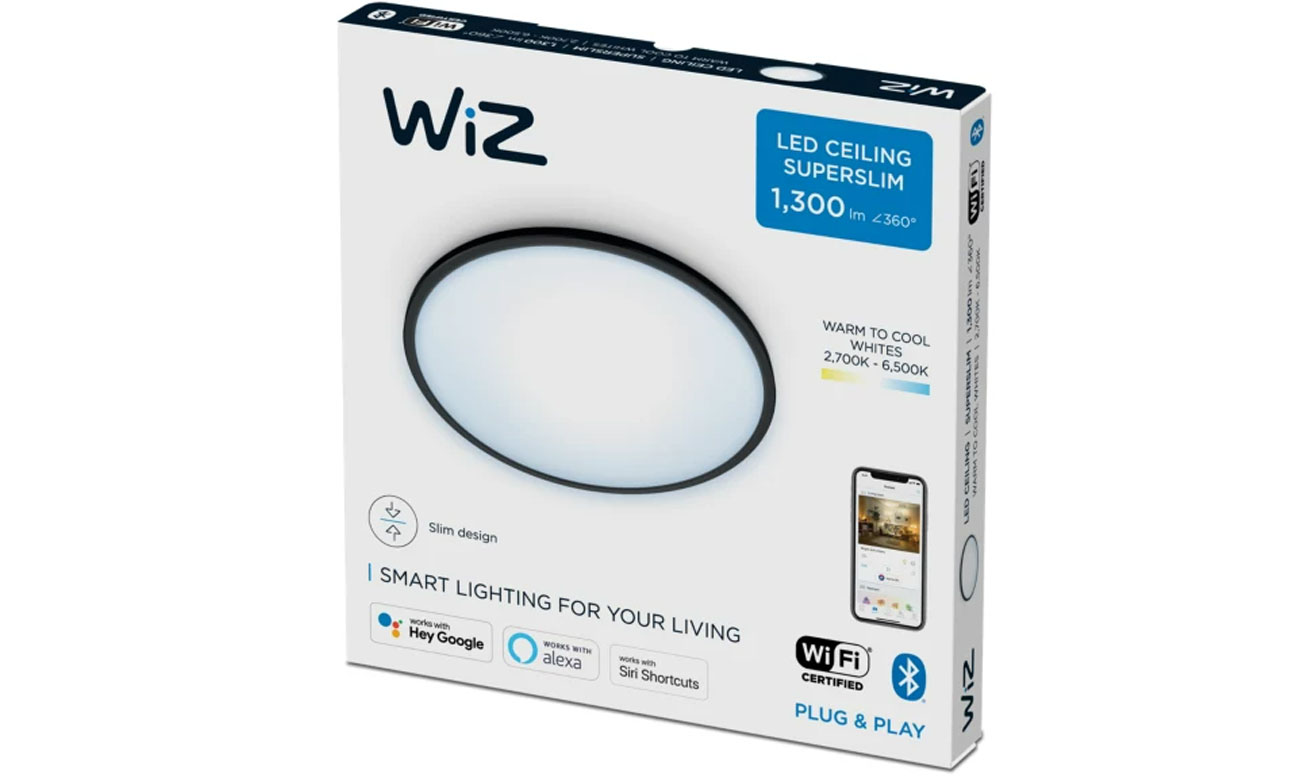 WiZ SuperSlim WiZ Ceiling lampa sufitowa