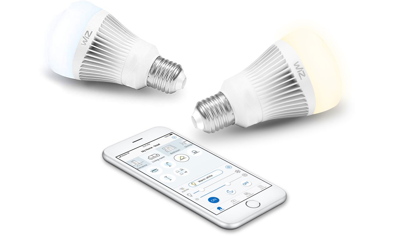 Inteligentne oświetlenie WiZ Whites LED (E27/806lm) 2szt. WZ0126072