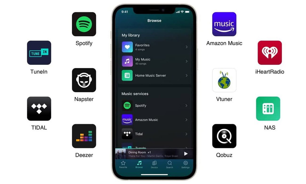 Streamer audio z dźwiękiem Hi-Res WiiM Mini - Cała muzyka w jednej aplikacji