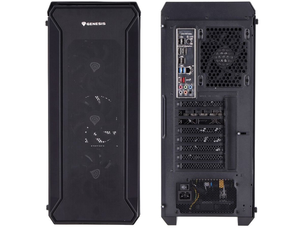 Dekstop PC Outlet by Blackwhite R5-5600/16GB/1TB/RX6700 przód i tył