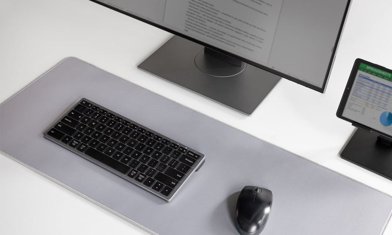 x-kom Alu Keys Mini Black widok z góry pod kątem
