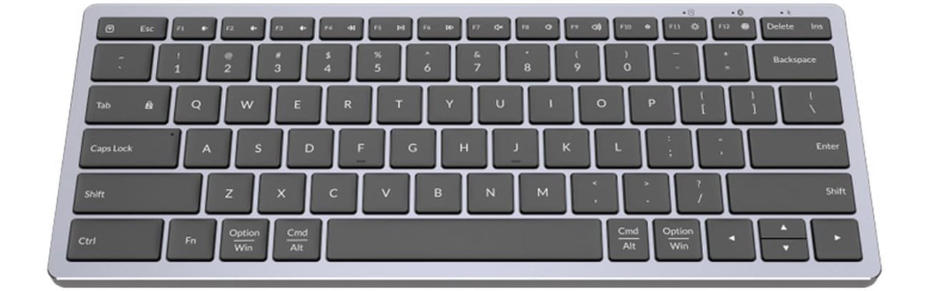 x-kom Alu Keys Mini Black widok z góry pod kątem