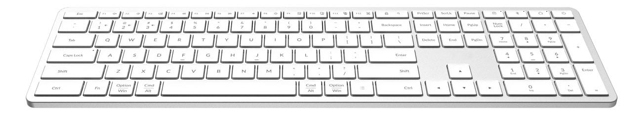 Klawiatura Bezprzewodowa x-kom Alu Keys White