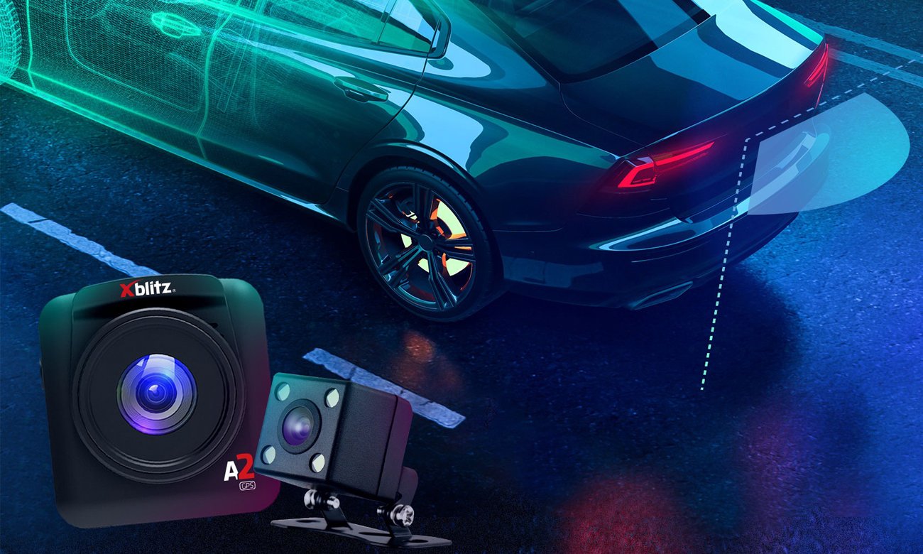 Wideorejestrator Xblitz A2 GPS - Tryb parkingowy i G-sensor