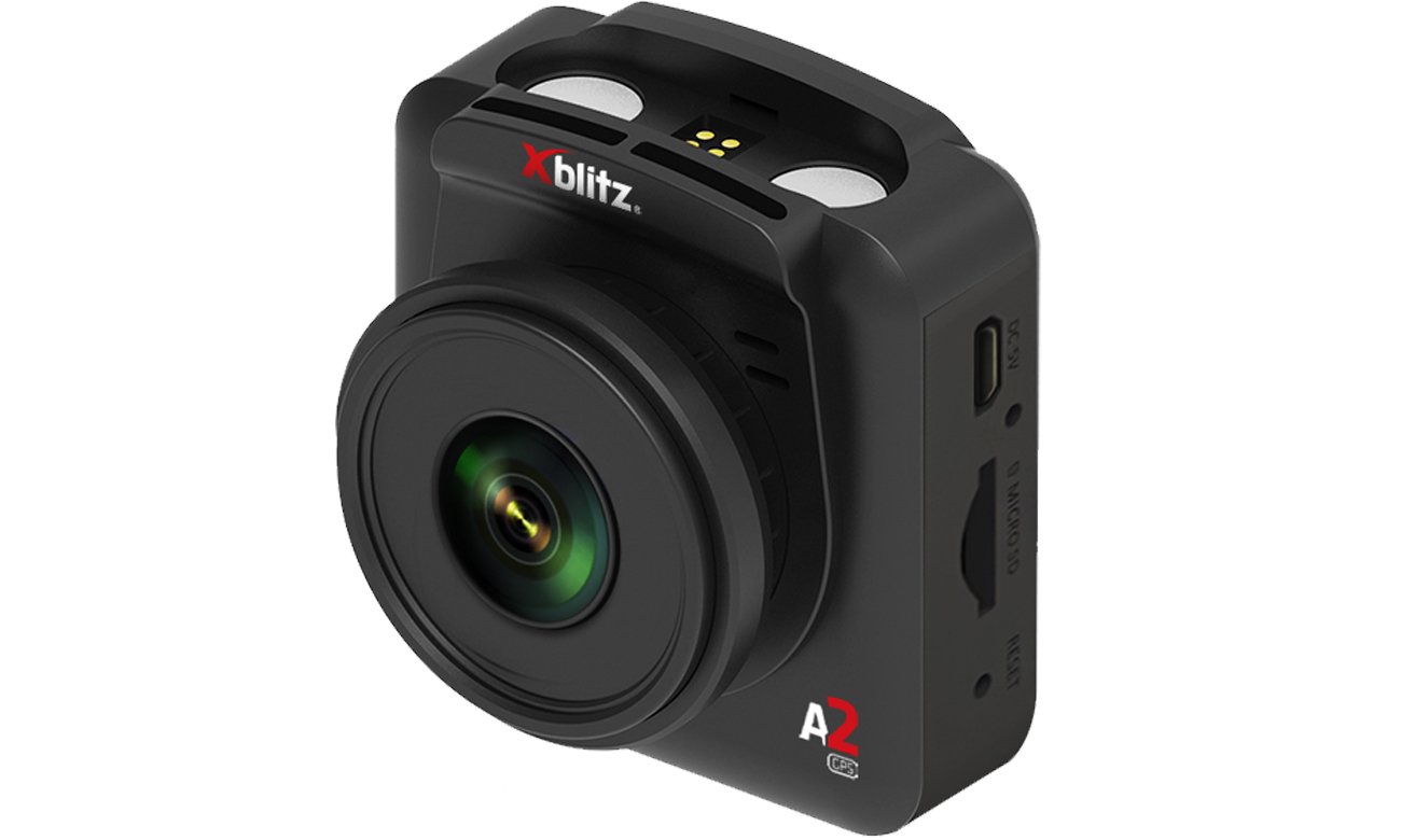 Wideorejestrator Xblitz A2 GPS - Widok od przodu pod kątem