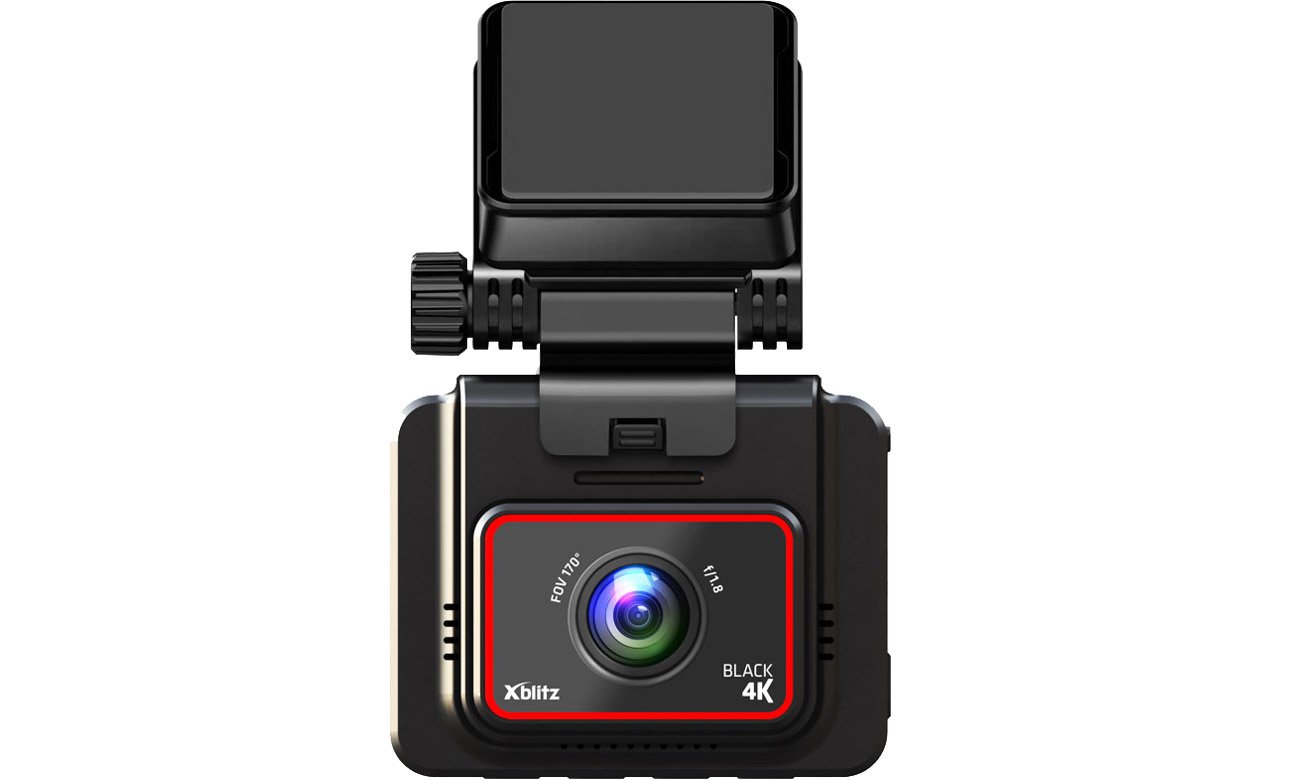 Wideorejestrator Xblitz Black 4K - Widok od przodu