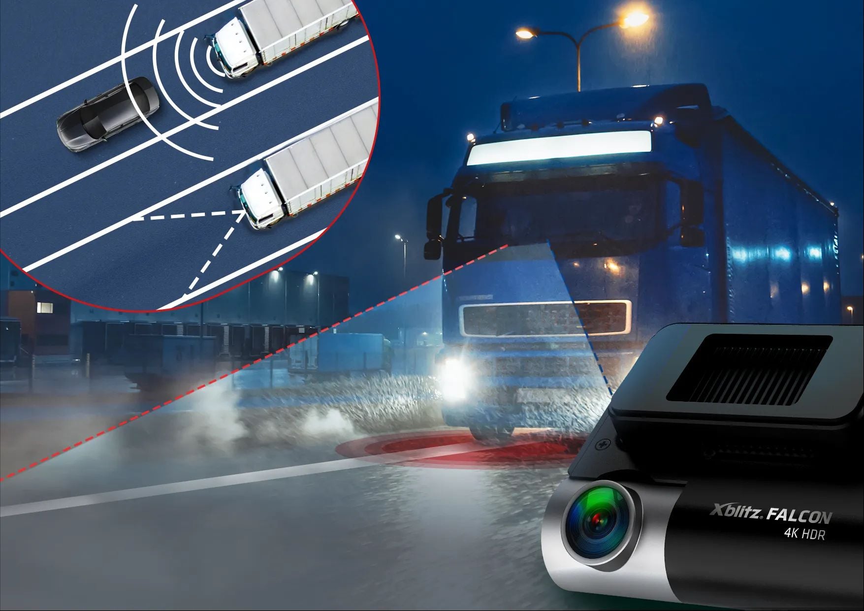 Xblitz Falcon jak działa system ADAS