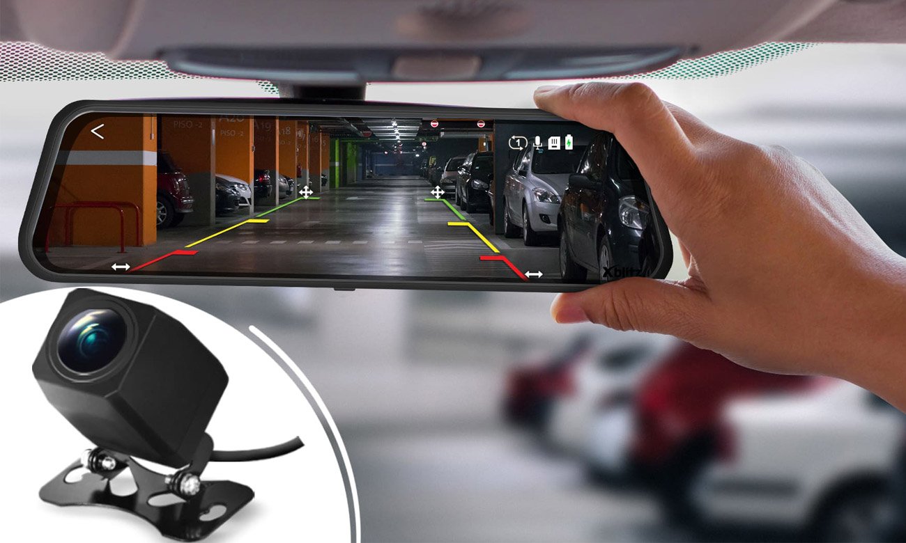 Wideorejestrator Xblitz Mirror HQ Plus - Tryb parkingowy i nagrywanie w pętli