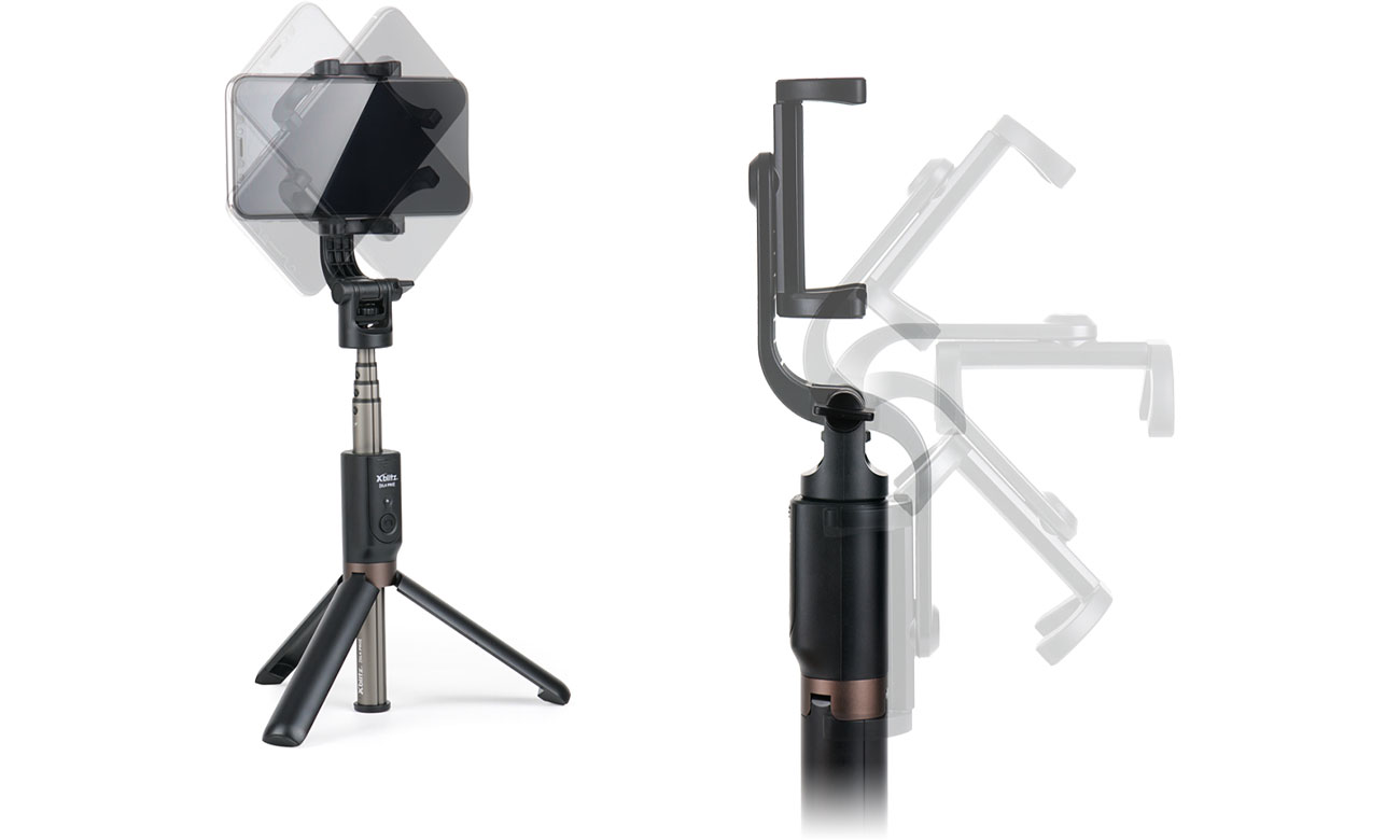 Selfie Stick Xblitz SL4 PRO Mocowanie smartfona z regulacją