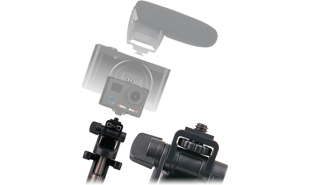 Selfie Stick Xblitz SL4 PRO Gwint 1/4 cala do kamery