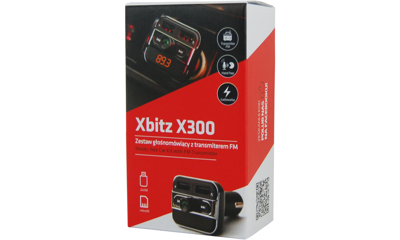 Transmiter FM/Zestaw głośnomówiący Xblitz X300