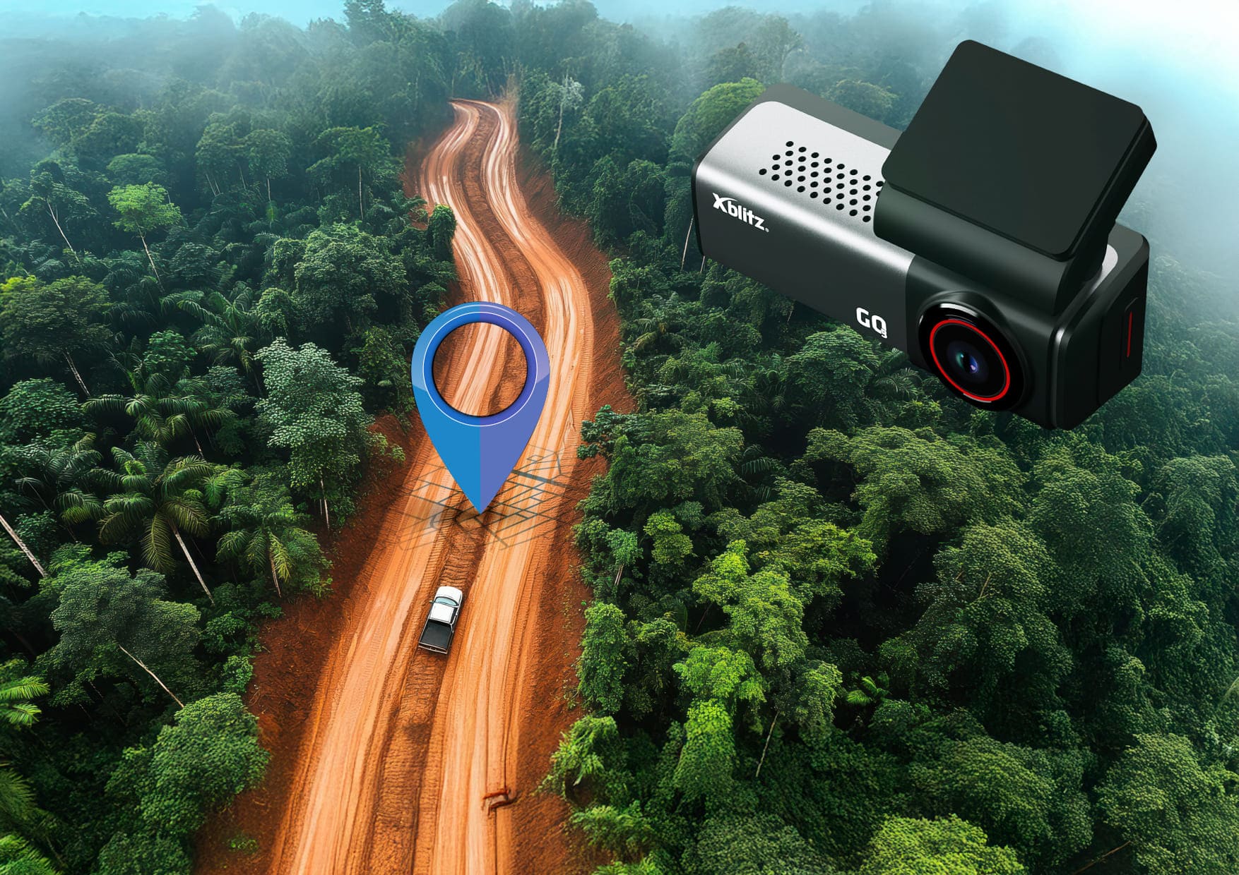 Xblitz GO3 – Kamera samochodowa UHD 4K z GPS i WIFI