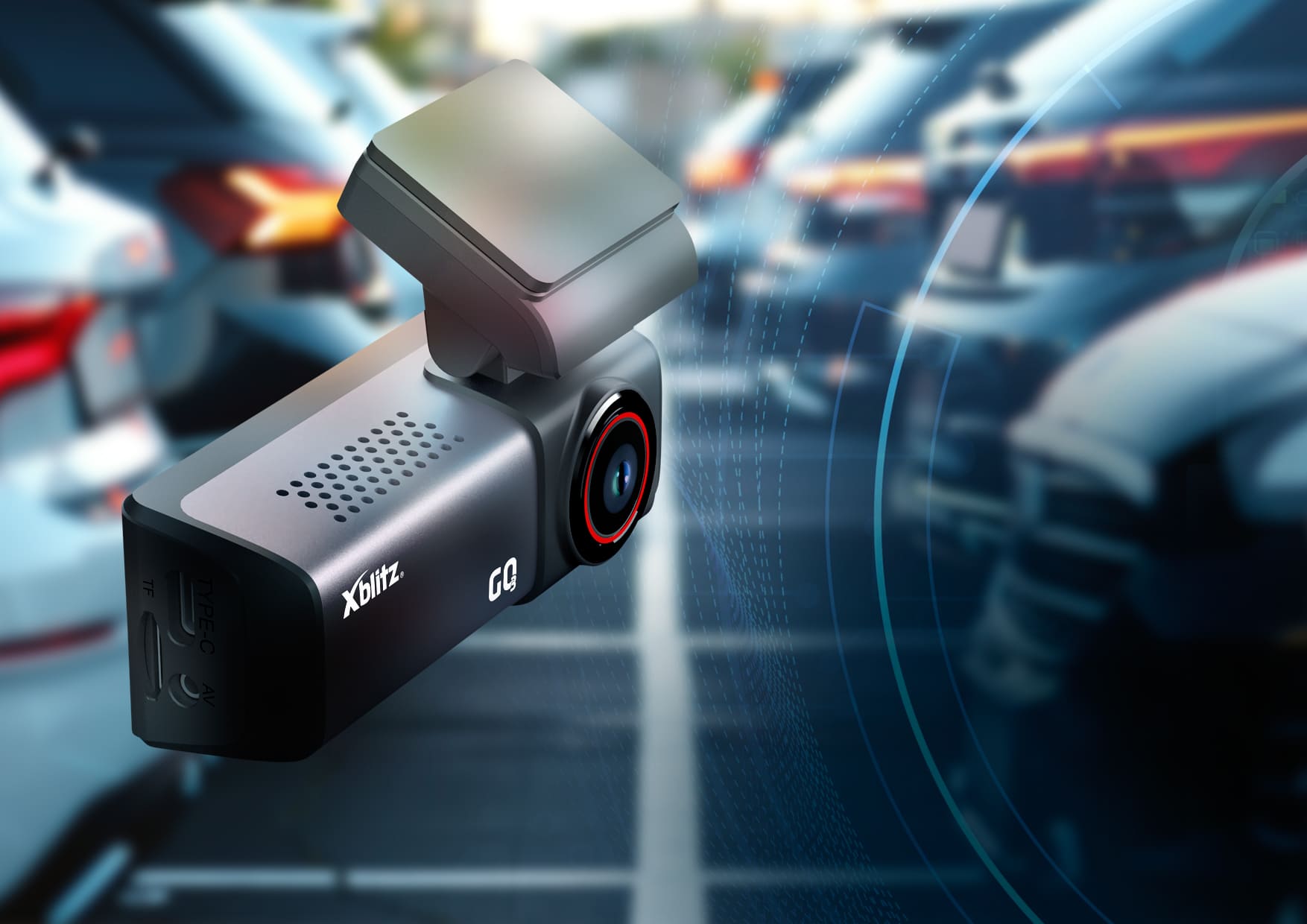 Xblitz GO3 – Kamera samochodowa UHD 4K z GPS i WIFI
