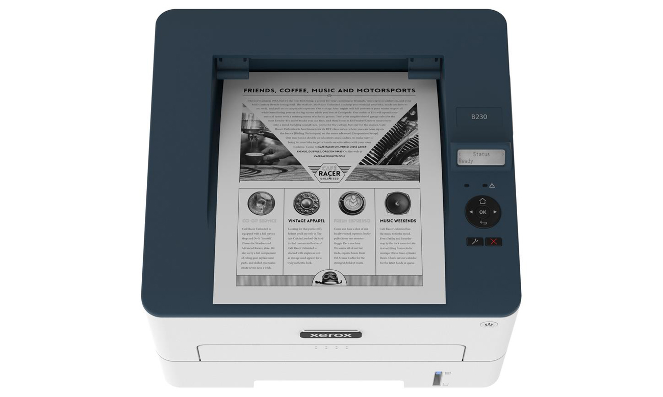 Xerox B230 widok z góry