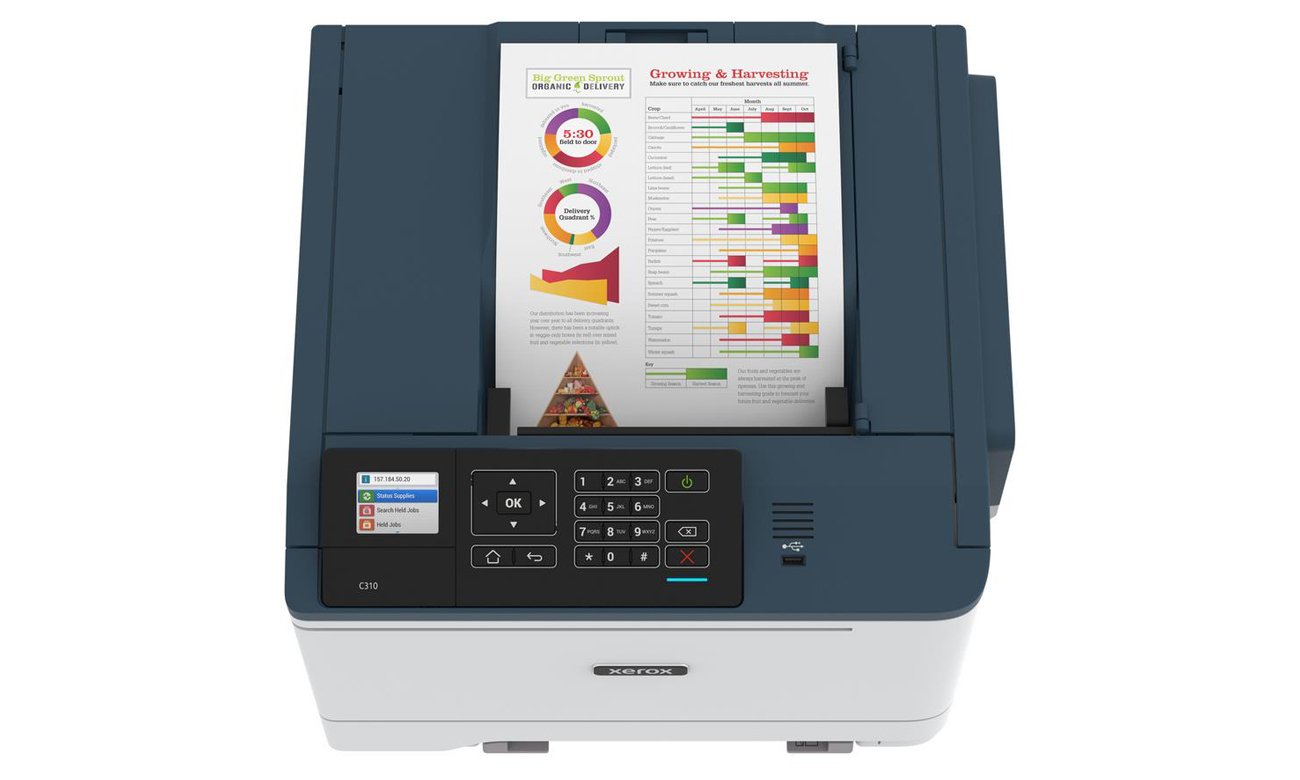 Xerox C310 widok z góry