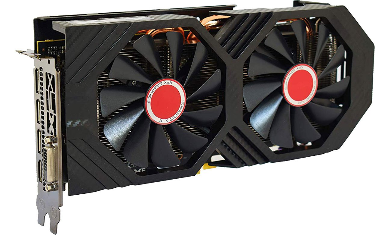 XFX Radeon RX 590 Fatboy OC+ Układ chłodzenia, dwa wentylatory