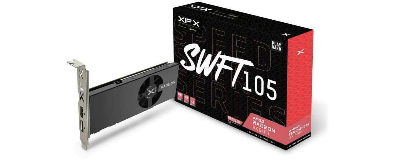 XFX Radeon RX 6400 SPEEDSTER SWFT105 4GB GDDR6