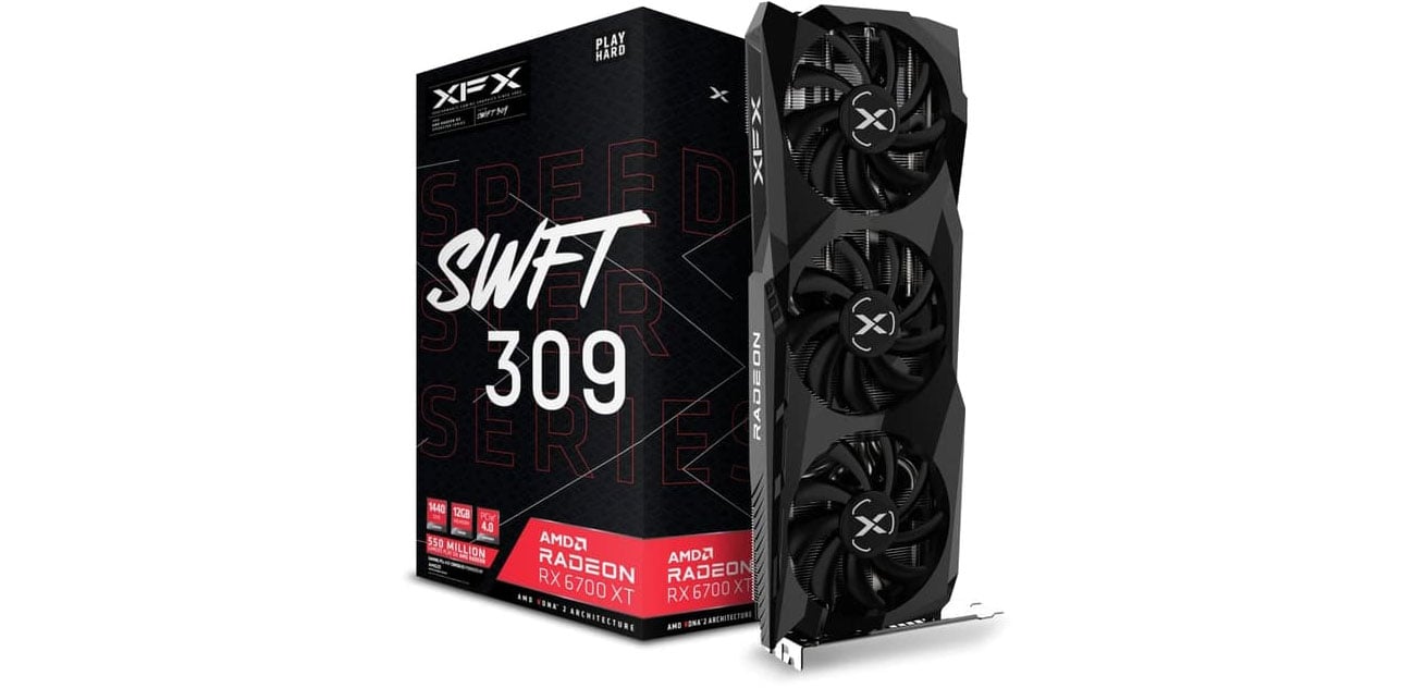 XFX Radeon RX 6700 XT SWFT 309 Gaming 12GB GDDR6 RX-67XTYJFDV