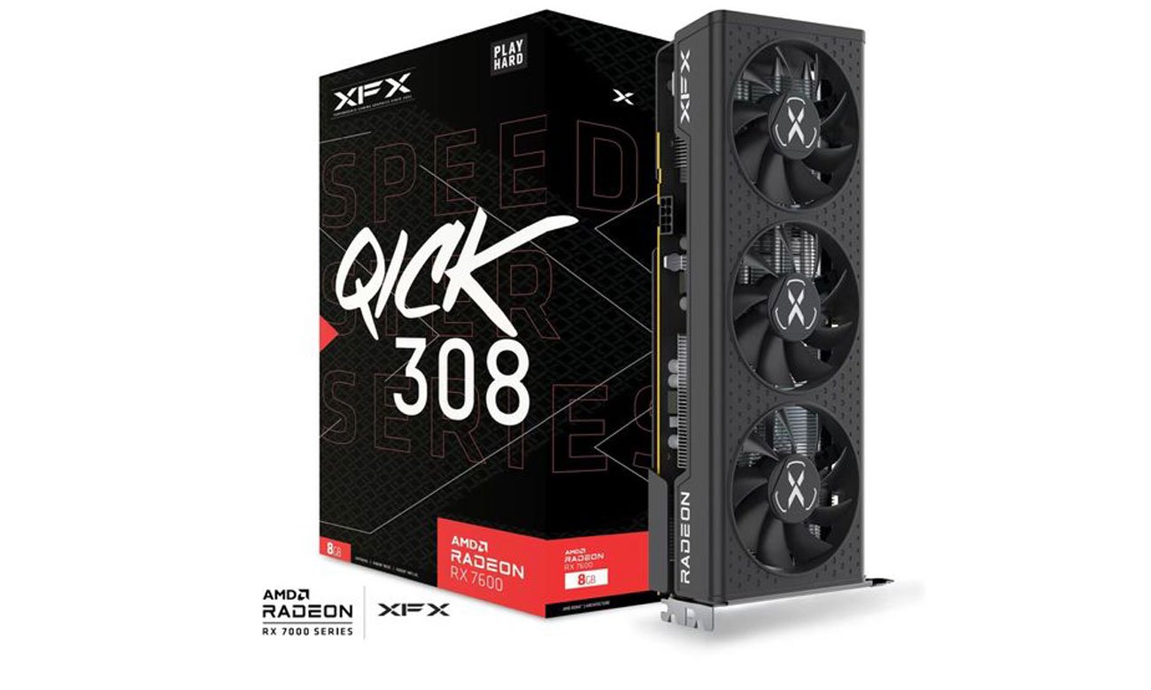 XFX Radeon RX 7600 Black Edition 8 GB GDDR6